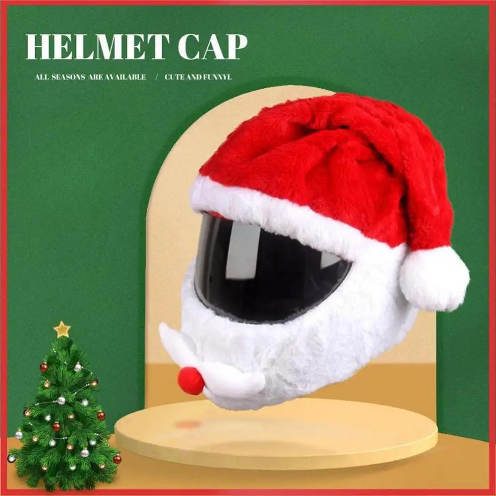 Motorcycle Helmet Hat Christmas Cover Motorbike Funny Heeds Crazy Case Crash For Outdoor Under Full Helmets Christma
